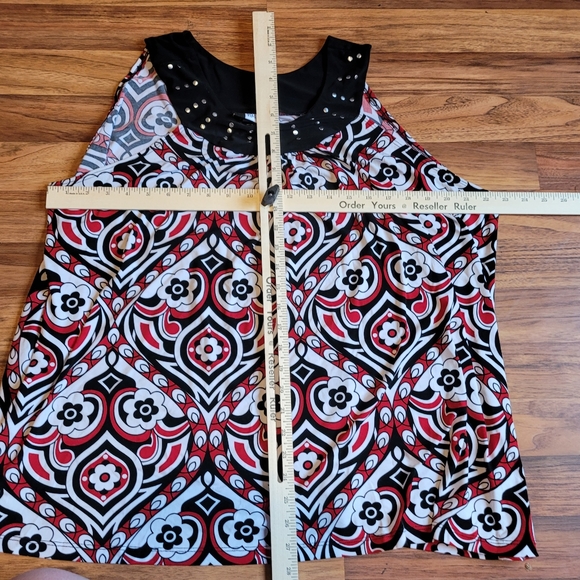 Studio 1940 Plus Size Sleeveless Blouse 22 24 - Picture 3 of 4